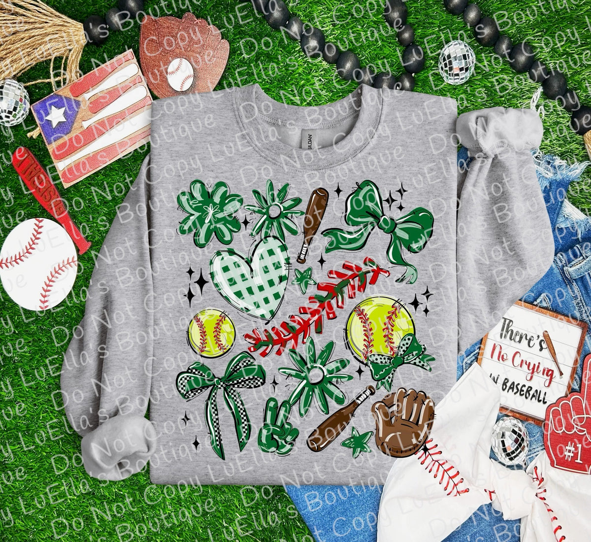 Play Ball Collage Softball or Baseball