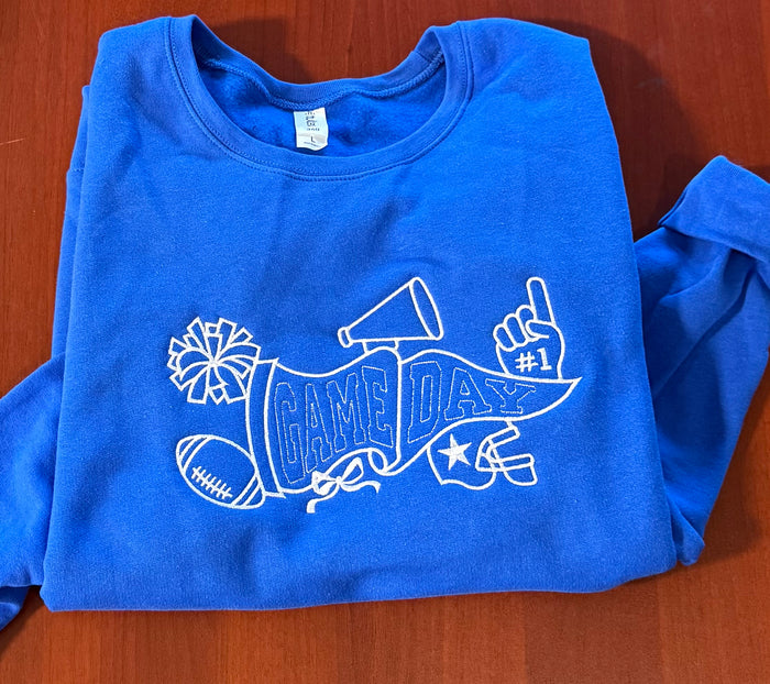 Embroidered Game Day Sweatshirt