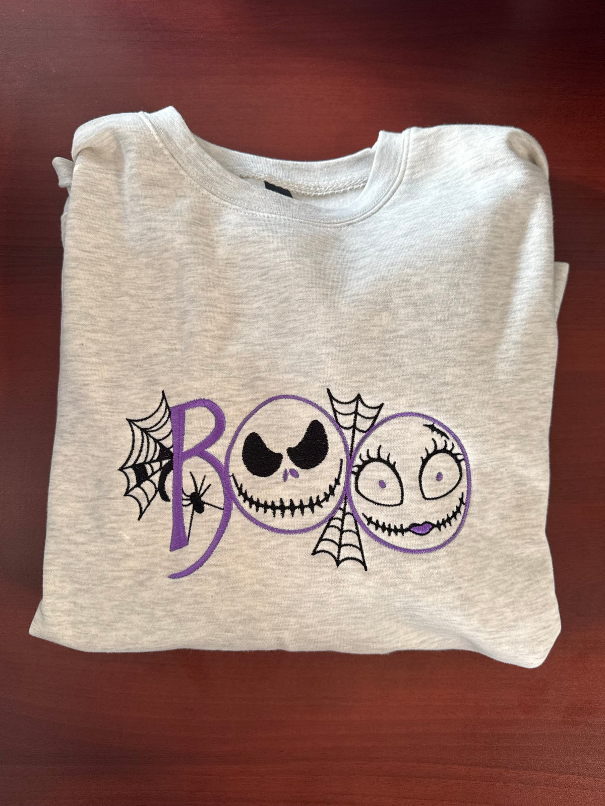 Embroidered BOO Crewneck Sweatshirt