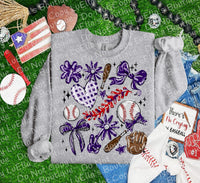Play Ball Collage Softball or Baseball
