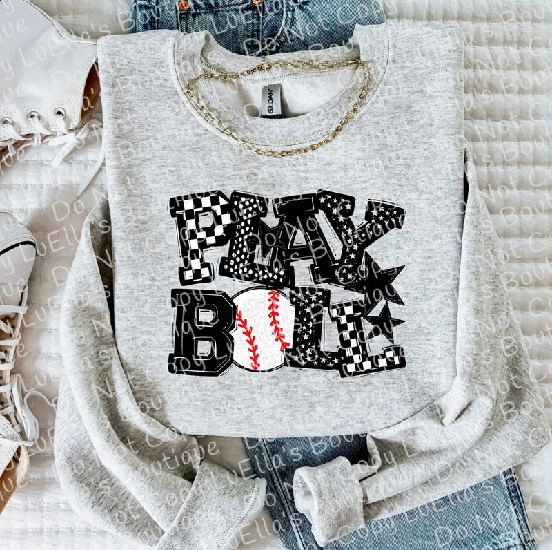 Play Ball Design Softball or Baseball