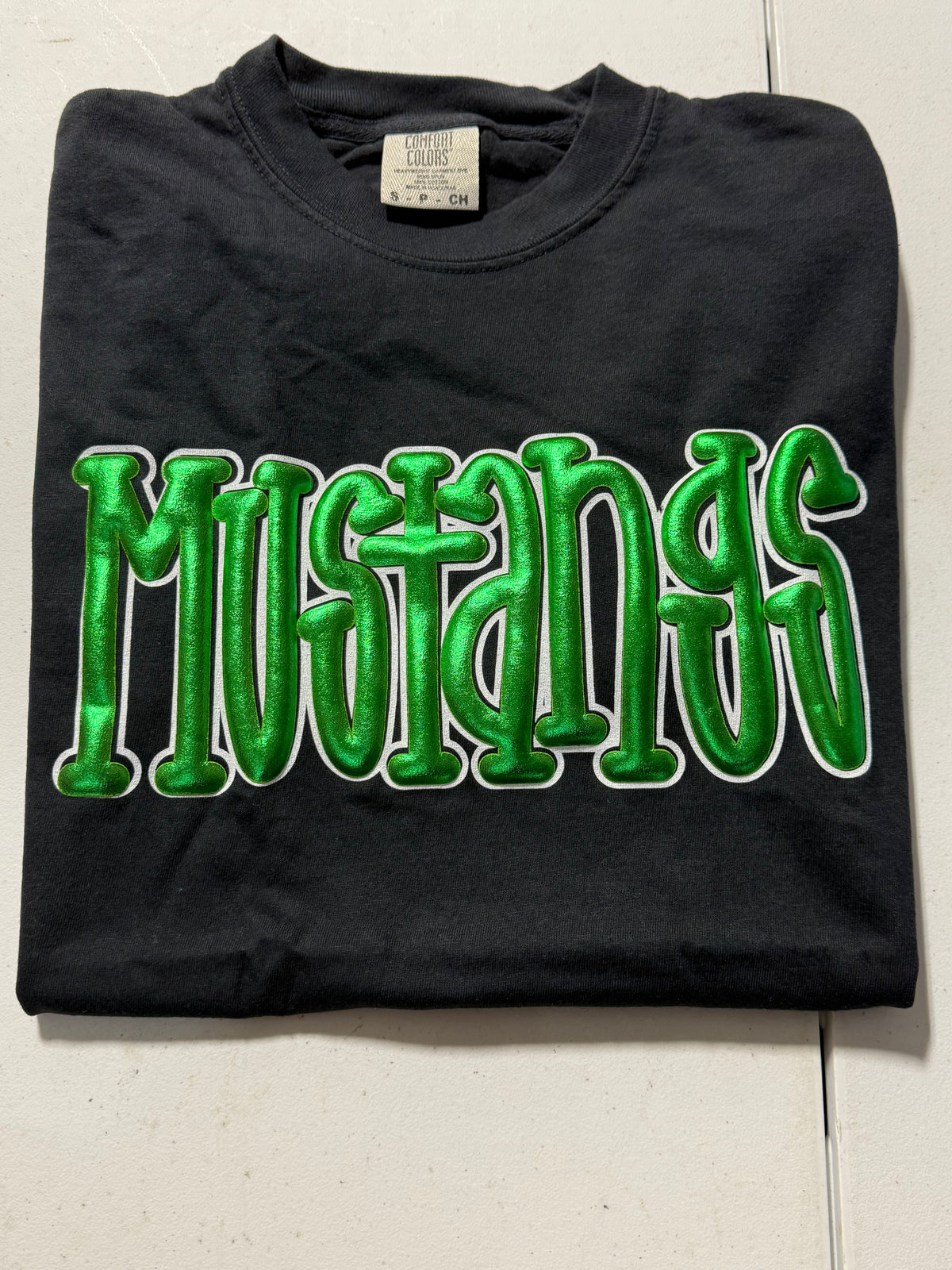 PREORDER Mustangs Metallic Puff Print