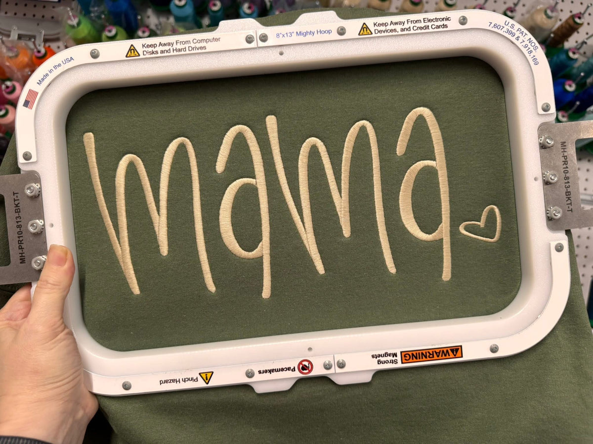 Embroidered Mama Crewneck Sweatshirt