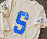 Saints Varsity Letter with Sleeves