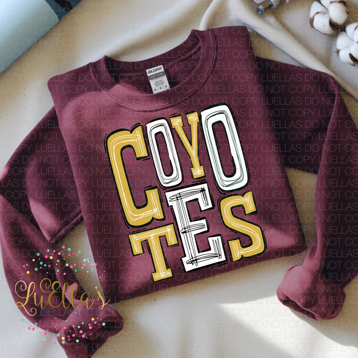 Coyotes Design 11 Gold