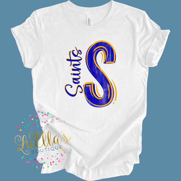 S-Saints Painted Letter