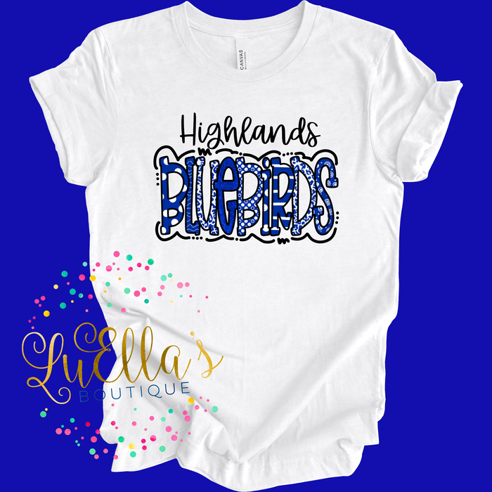 Highlands Bluebirds Doodle