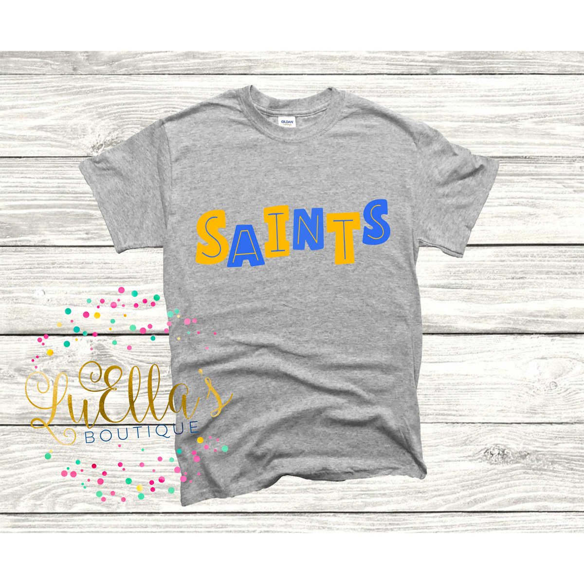 Saints Block Letters