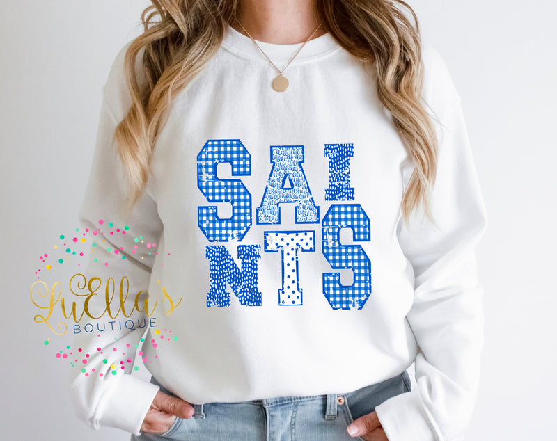 Saints Distressed Letters