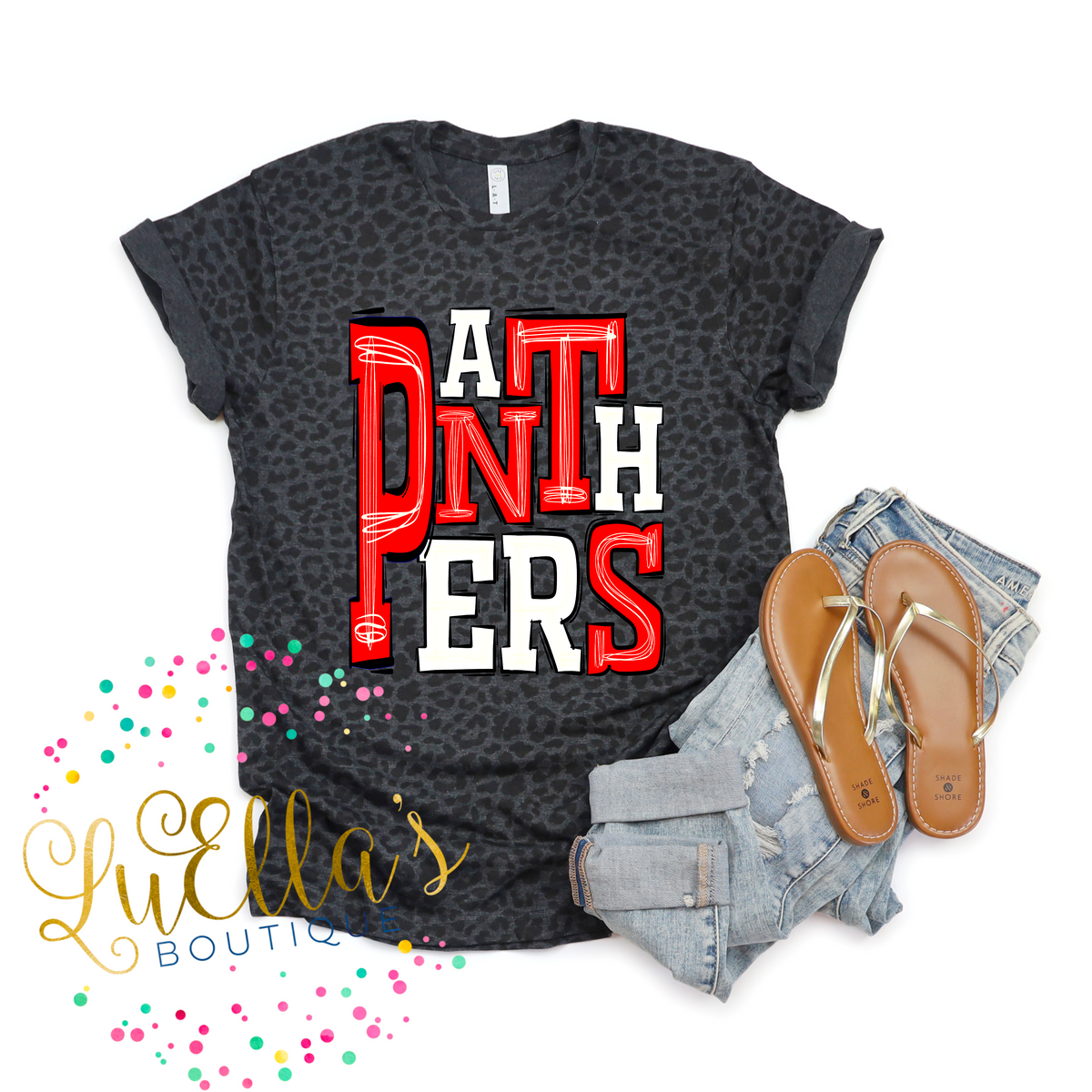 Sporty Panthers Red & White