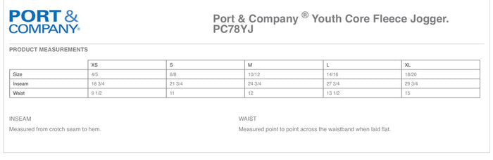 Youth Port & Company Jogger: Mustangs