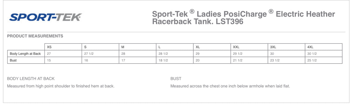 Sport-Tek® Ladies PosiCharge® Electric Heather Racerback Tank