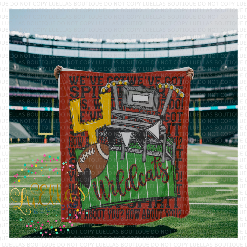 Wildcats Football Blanket