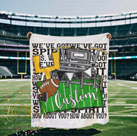 Custom Football Blanket
