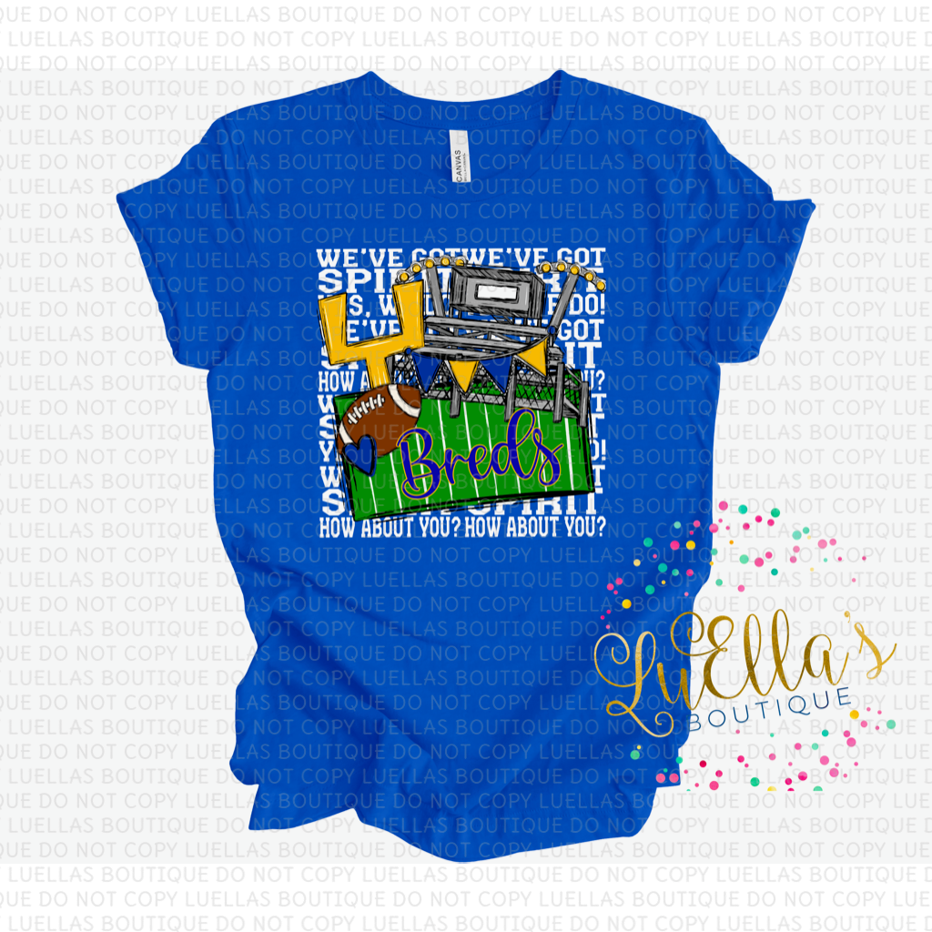 We’ve Got Spirit Breds Football