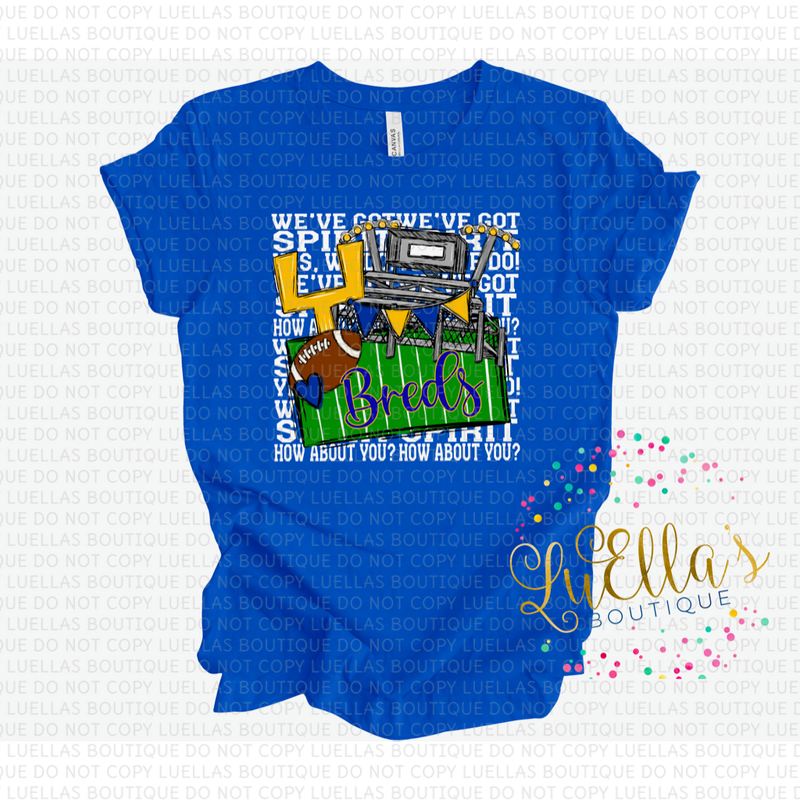 We’ve Got Spirit Breds Football