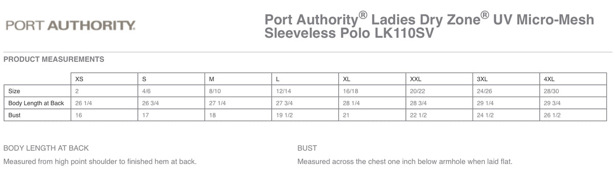 Port Authority® Ladies Dry Zone® UV Micro-Mesh Sleeveless Polo