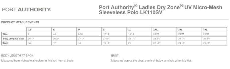 Port Authority® Ladies Dry Zone® UV Micro-Mesh Sleeveless Polo