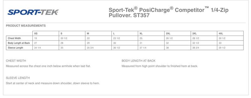 Adult Sport Tek Posi-Charge 1/4 Zip Pullover