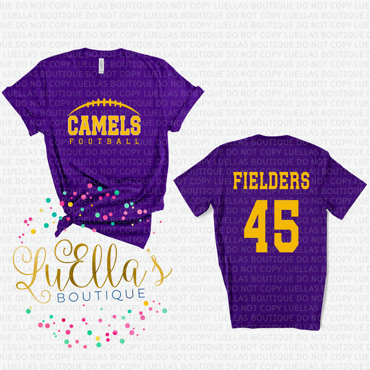 Camels Football with Personalization