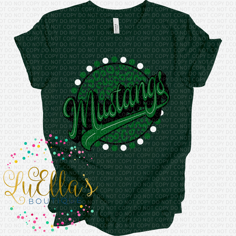 Mustangs Leopard Circle