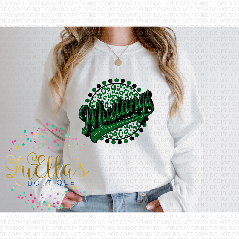 Mustangs Leopard Circle