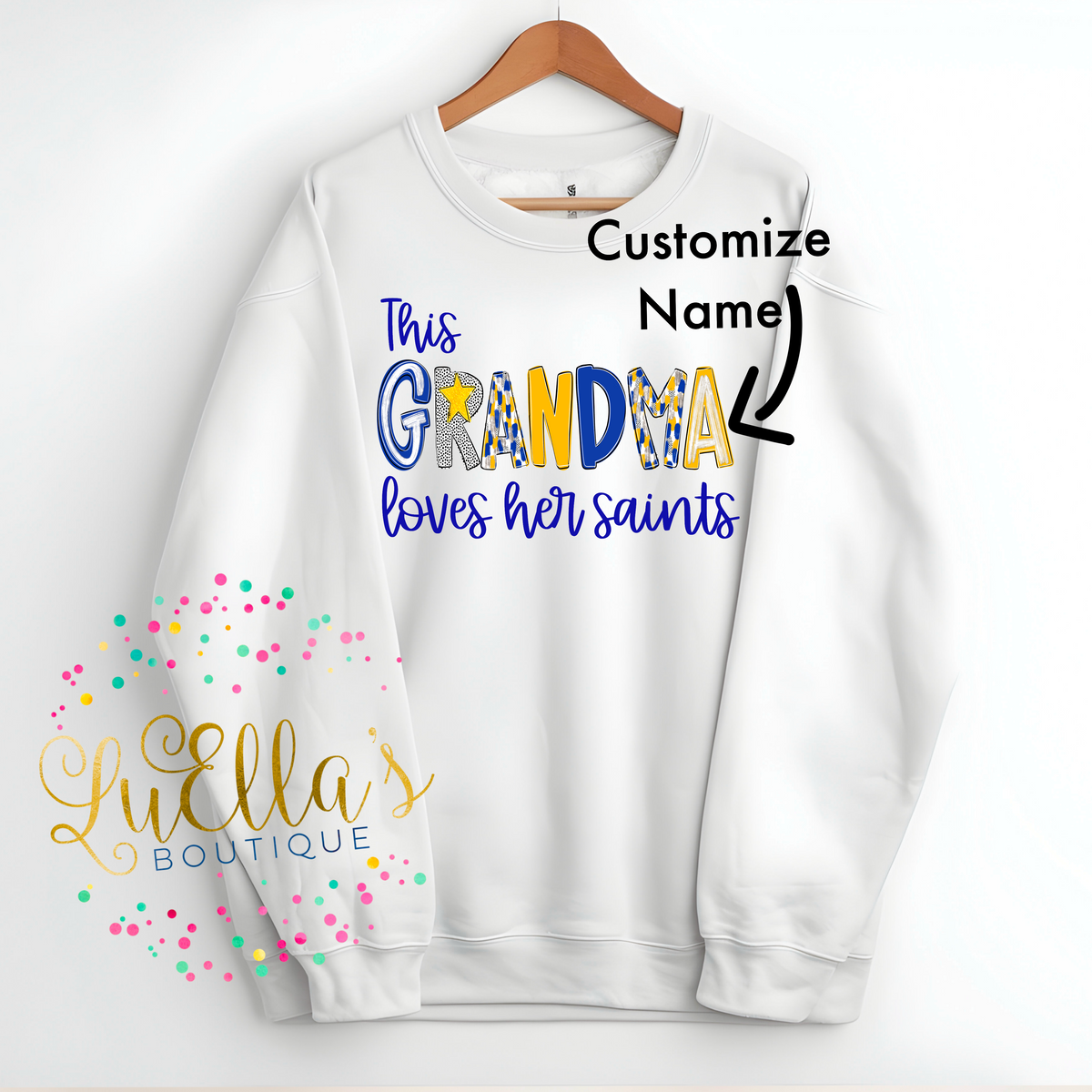 Adult Custom Name Crewneck Sweatshirt