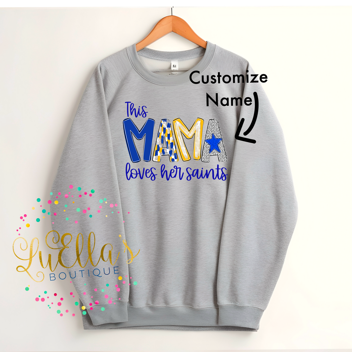Adult Custom Name Crewneck Sweatshirt