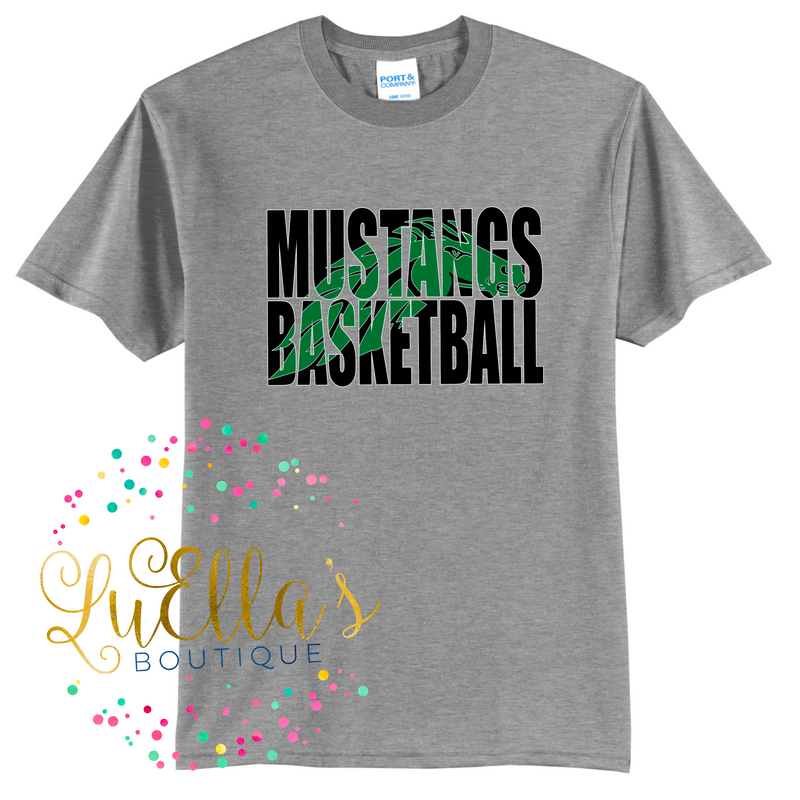 Mustang Basketball Inlay