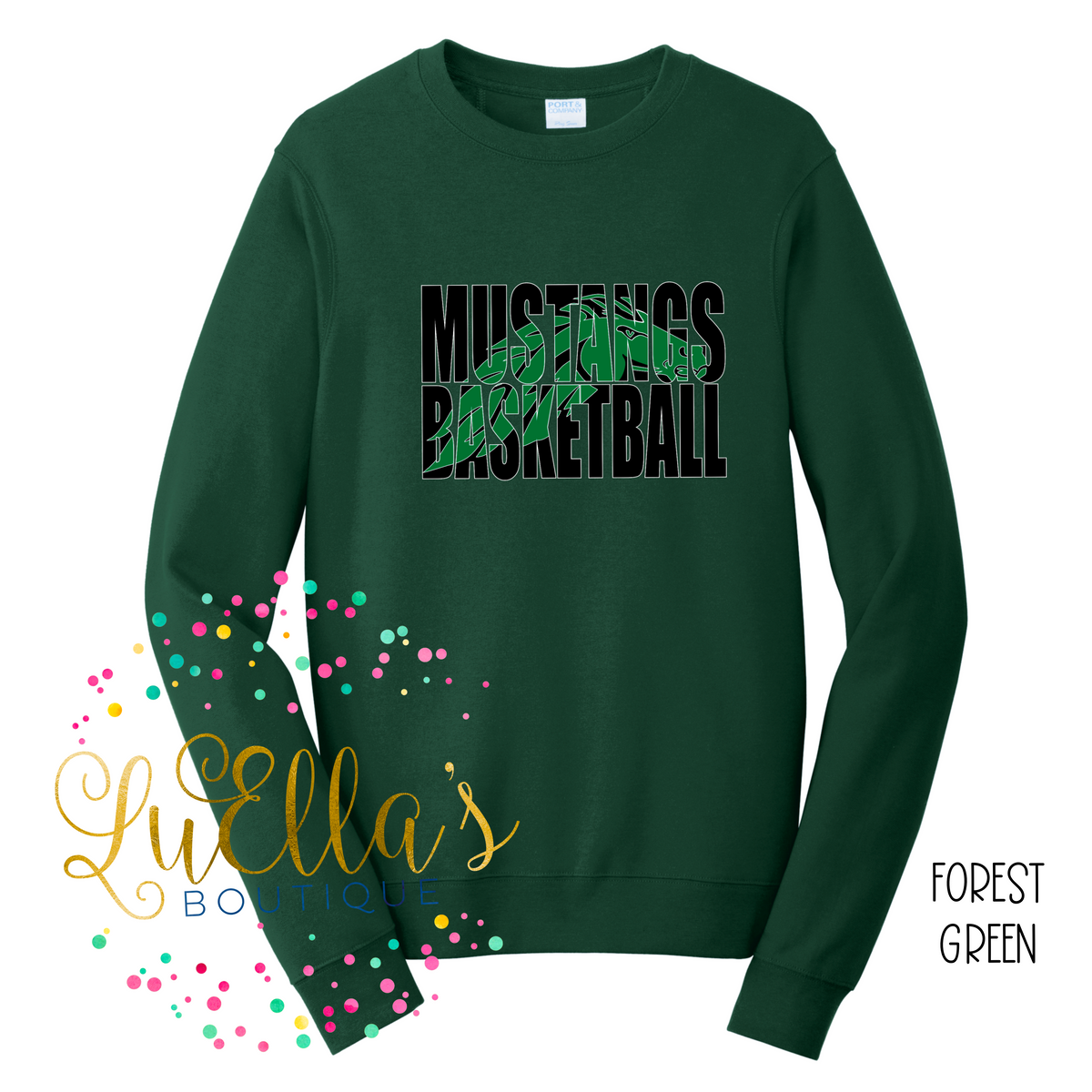 Mustang Basketball Inlay