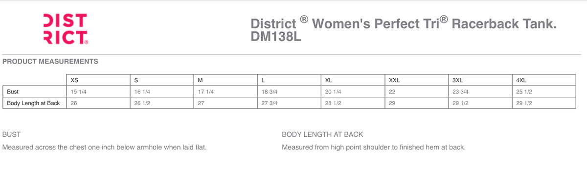 2025 District Women’s Perfect Racerback Tank