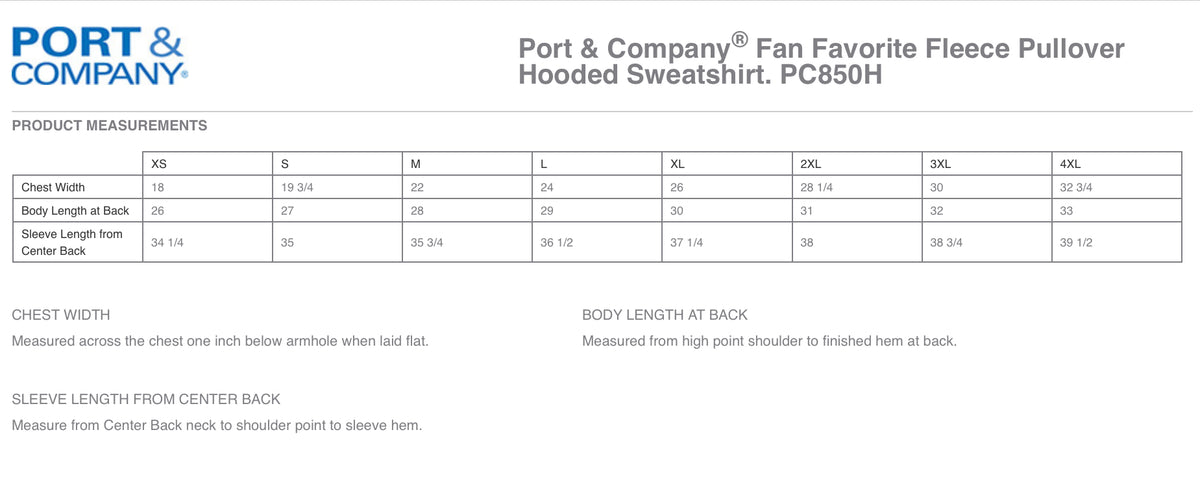 Port & Co Hoodies with Name