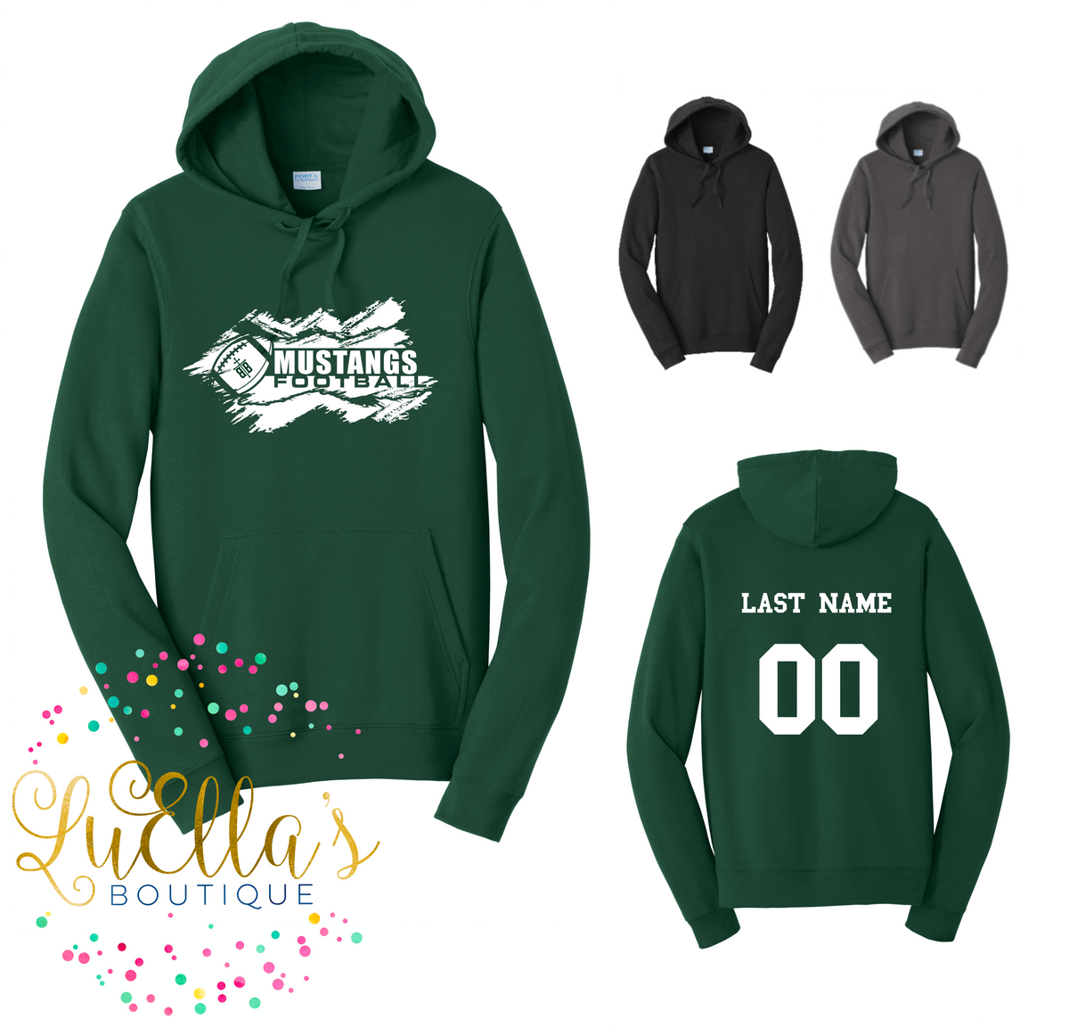 Port & Co Hoodies with Name and/or Number