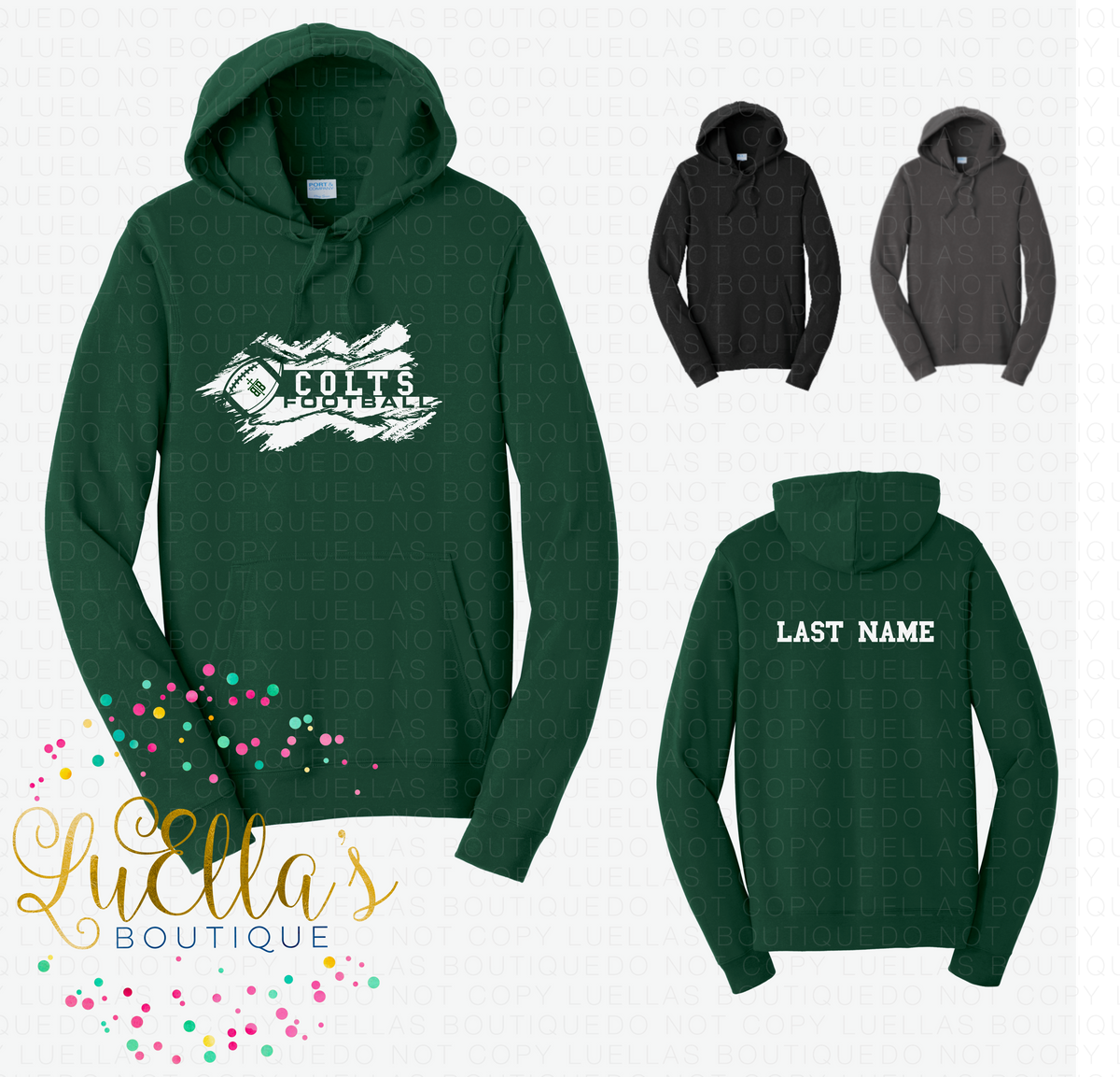 Port & Co Hoodies with Name and/or Number