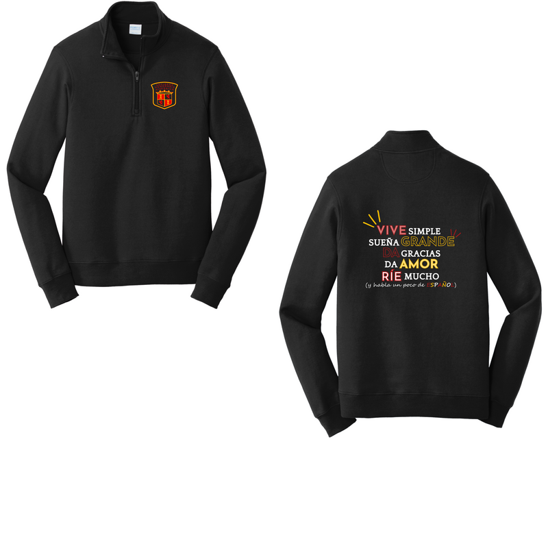 Spanish Honor Society 1/4 Zip Pullover