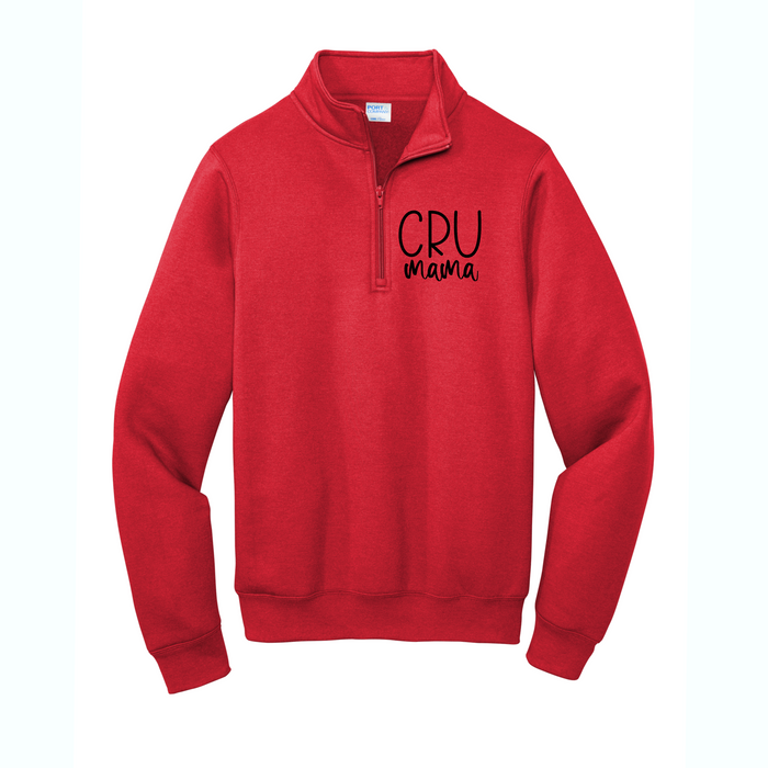 CRU Mama Port & Co 1/4 Zip Pullover