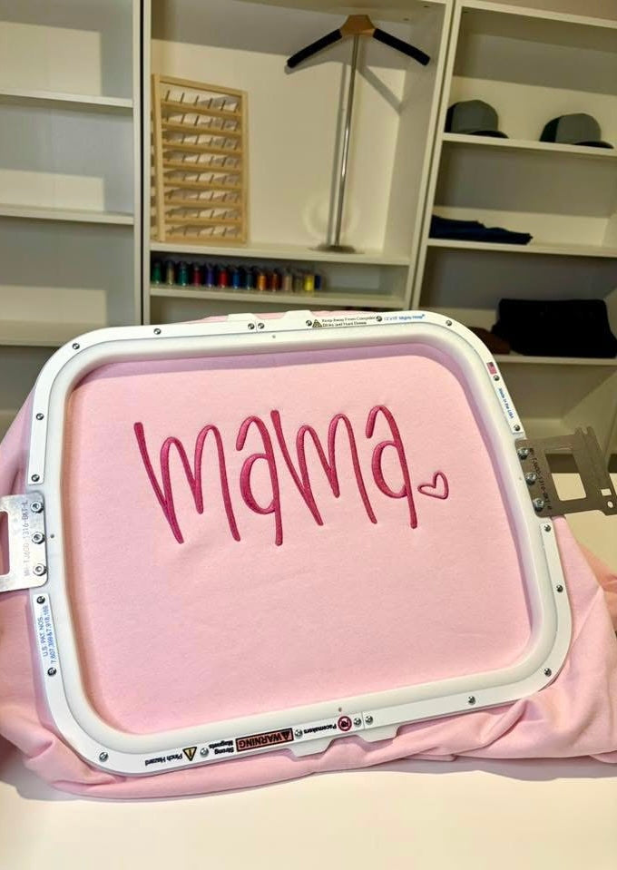 Embroidered Mama Crewneck Sweatshirt