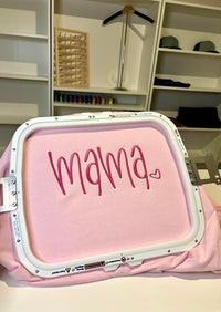 Embroidered Mama Crewneck Sweatshirt