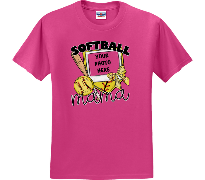 Custom Photo Softball Mama