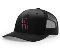 Embroidered Richardson Five Panel Snap Back Trucker Cap