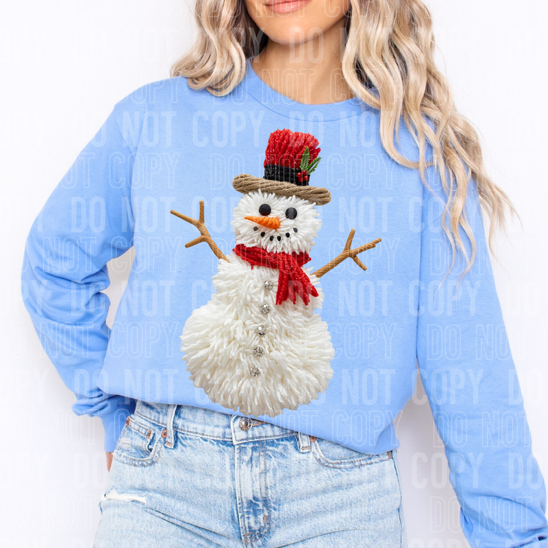 YARN SNOWMAN