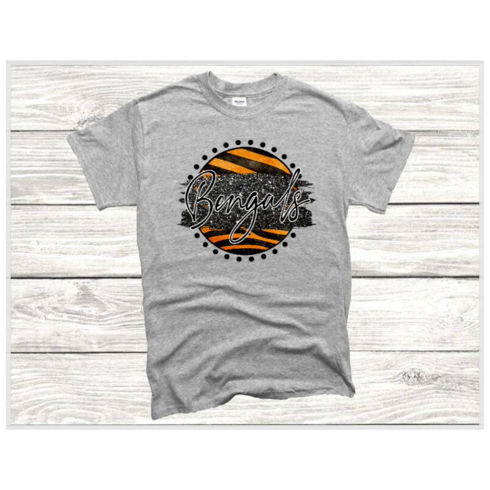 STRIPED GLITTER CIRCLE