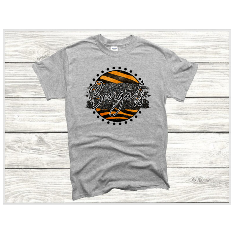 STRIPED GLITTER CIRCLE