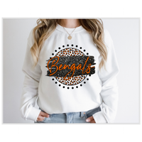 Glitter Leopard Circle