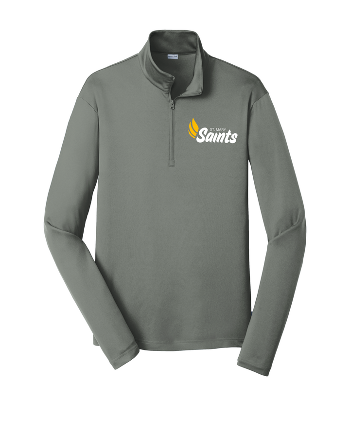 YOUTH GRAY Sport Tek Posi-Charge 1/4 Zip Pullover