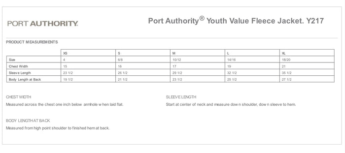 YOUTH Port Authority Value Fleece
