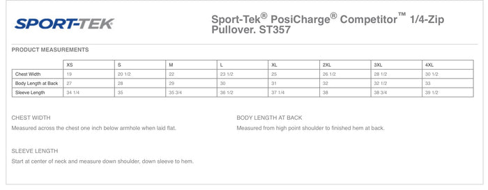 Adult Gray Sport Tek Posi-Charge 1/4 Zip Pullover