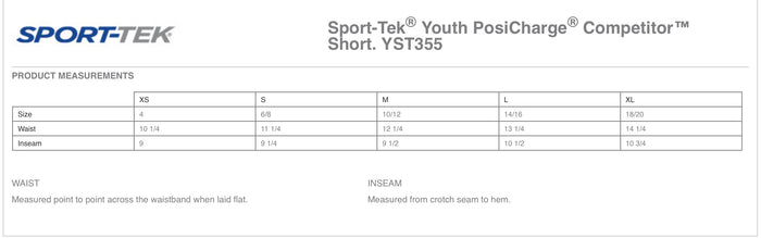 Youth Sport Tek PosiCharge Short