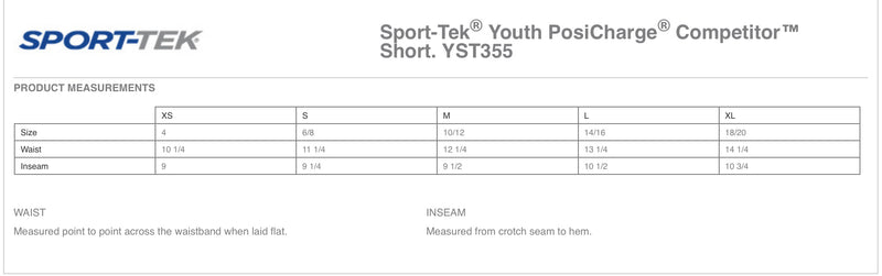 Youth Sport Tek PosiCharge Short