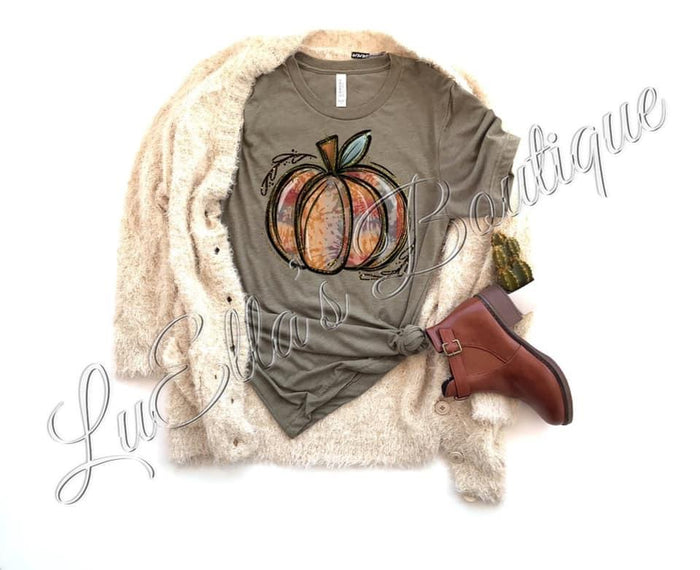 Tie Dye Pumpkin Tee